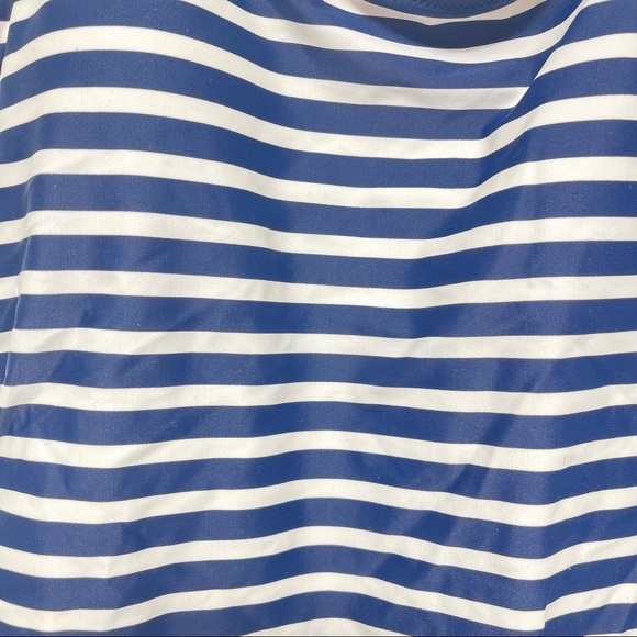 NWT Joe Fresh one piece swimsuit baby white stripe sz L - Picture 3 of 5